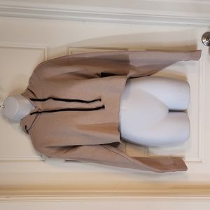 Over The Limit Apparel Raw Hem Crop Hoodie